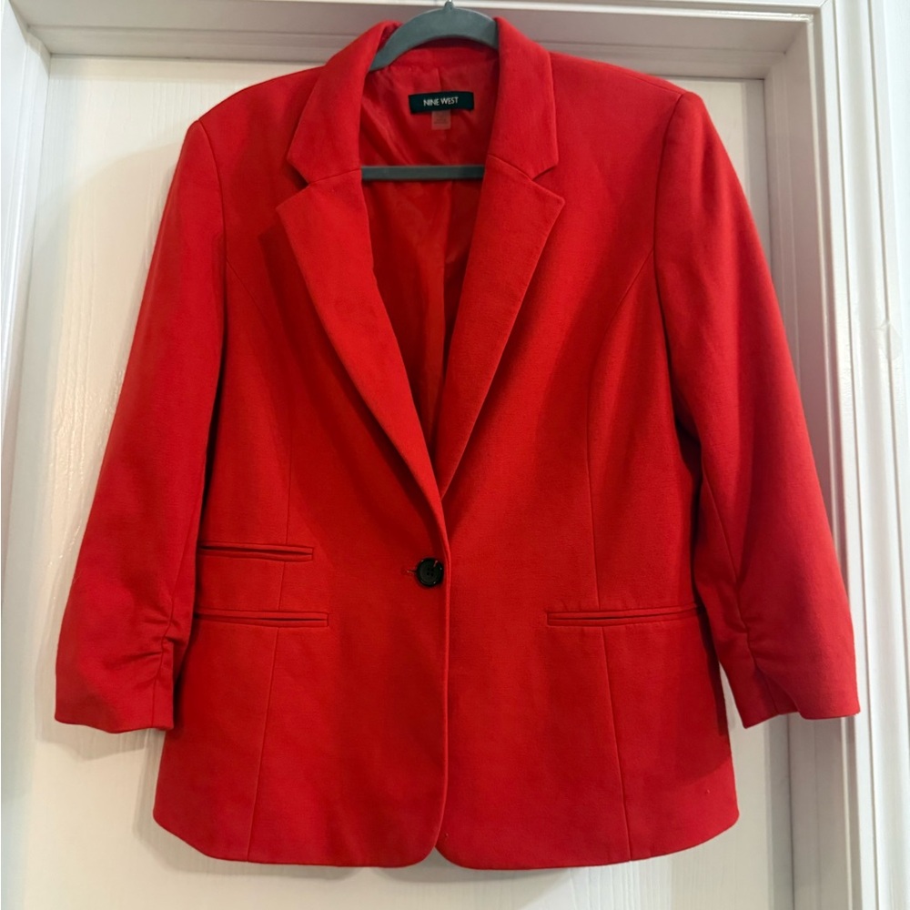 Red Orange Women’s Blazer by Nine West Size 12